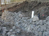 stone retaining wall