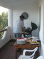 Victor cooking Carnitas