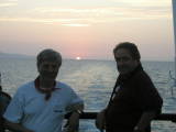 Dave & Helmut-Sunset on Ferry
