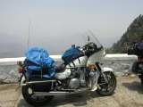 Jims bike-State Border Viewpoint on Way to Durango