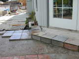steps to patio