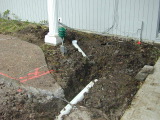 drainage by front door