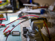 Heat sink fan and thermistor wiring