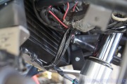 Wiring doesn't touch oil cooler