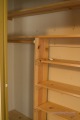 Shelves added to closet