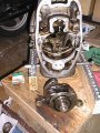 Crank, with rear bearing and slinger